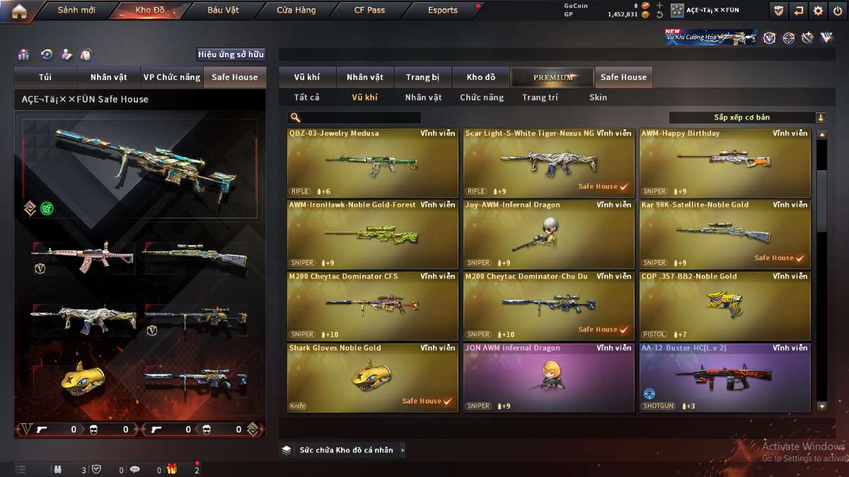 shop acc cf uy tin gia re
